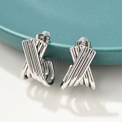 304 Stainless Steel Stud Earrings&nbsp;EJEW-M073-02P