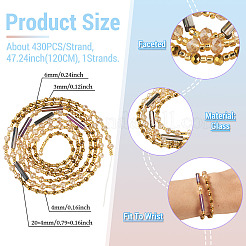 Glass Beaded Adjustable Waist Chains for Women&nbsp;AJEW-TA0005-78D
