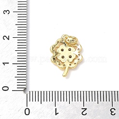 Brass Cubic Zirconia Pendants&nbsp;KK-L253-25G-02