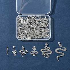32Pcs 6 Styles Tibetan Style Alloy Pendants&nbsp;FIND-FS0003-79