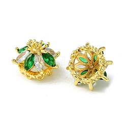 Brass Micro Pave Cubic Zirconia Charms&nbsp;FIND-Z035-08G