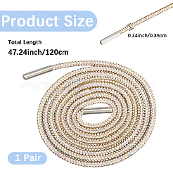 Resin Rhinestones & Alloy Drawstring Cord&nbsp;DIY-WH20049-41C