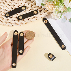6Pcs 3 Styles Cowhide Leather Cable Straps with Golden Metal Snap Button&nbsp;FIND-CL0001-73B