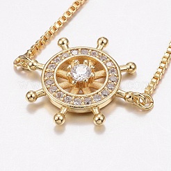 Adjustable Brass Micro Pave Cubic Zirconia Bolo Bracelets&nbsp;BJEW-F297-37G