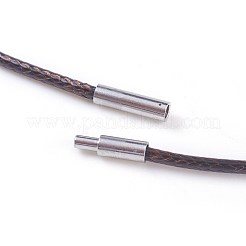 Waxed Polyester Cord Necklace Making&nbsp;MAK-I011-05-A-03