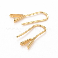 Rack Plating Eco-friendly Brass Earring Hooks&nbsp;X-KK-D075-14G-RS