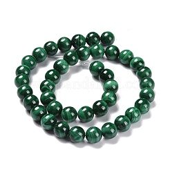 Natural Malachite Bead Strands&nbsp;G-O152-47-10mm-A