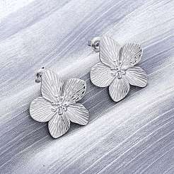 Non-Tarnish 304 Stainless Steel Stud Earrings&nbsp;EJEW-Z022-22P