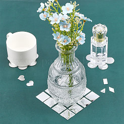 240Pcs 6 Styles Glass Mirror&nbsp;AJEW-GL0001-58