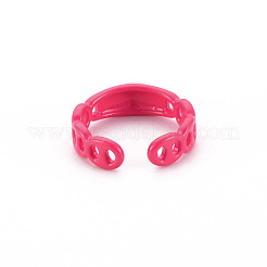 Spray Painted Brass Cuff Rings&nbsp;RJEW-S045-105-NR