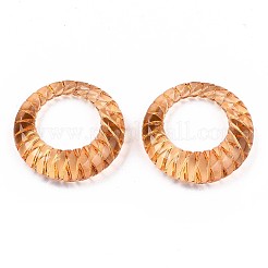 Transparent Acrylic Finger Rings&nbsp;RJEW-T010-05G