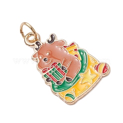 10Pcs Christmas Alloy Enamel Pendants&nbsp;PALLOY-JF04133