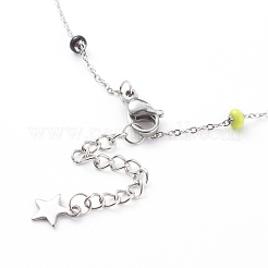 Stainless Steel Satellite Chain Necklaces&nbsp;NJEW-JN03409