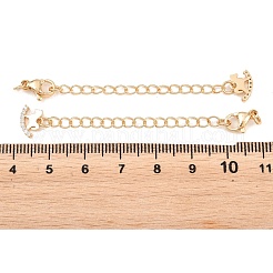 Brass Curb Chain Extender&nbsp;KK-P354-19G