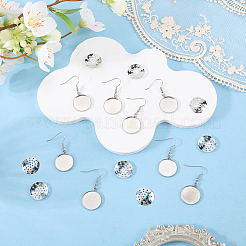 40Pcs 304 Stainless Steel Earring Hooks&nbsp;DIY-SC0033-77A