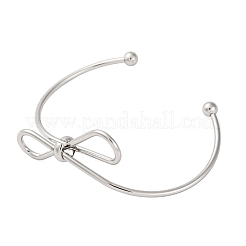 304 Stainless Steel Cuff Bangles for Women&nbsp;STAS-P373-05P