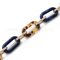 Handmade Acrylic Cable Chains&nbsp;AJEW-JB00701-03