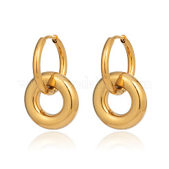 304 Stainless Steel Round Ring Hoop Earrings&nbsp;LM5891-1