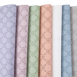 7Pcs 7 Colors PVC Imitation Leather Sheets&nbsp;DIY-CL0002-57
