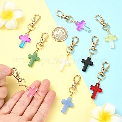 9Pcs Glass Pendant Decorations&nbsp;HJEW-YW00331