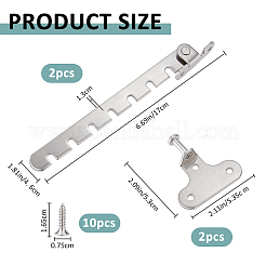 2Pcs Stainless Steel Window Lock Latch&nbsp;FIND-FH0016-91