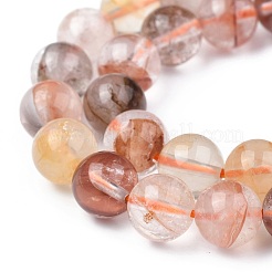Natural Hematoid Quartz/Ferruginous Quartz Beads Strands&nbsp;G-F673-03-8mm