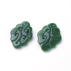 Natural Myanmar Jade/Burmese Jade Links connectors&nbsp;G-P334-02