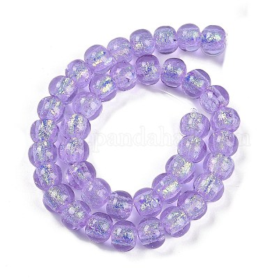Handmade Foil Lampwork Beads Strands&nbsp;FOIL-K003-04A-1