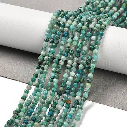 Natural Chrysocolla Beads Strands G-K373-B05-02-1