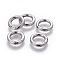 Tarnish Resistant 304 Stainless Steel Spring Gate Rings, O Rings, Ring, Stainless Steel Color, 18x3.5mm, Inner Diameter: 11mm