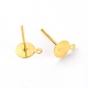 Iron Stud Earring Settings&nbsp;FIND-WH0072-93A-G-1