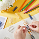 18Pcs 3 Colors Platic Binding Combs&nbsp;FIND-GF0005-17A-3