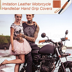 Imitation Leather Motorcycle Handlebar Hand Grip Covers&nbsp;AJEW-WH0528-47