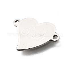 201 Stainless Steel Connector Charms&nbsp;STAS-B143-03B-P