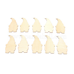 Christmas Santa Claus Wooden Ornaments Set&nbsp;WOOD-WH0027-08