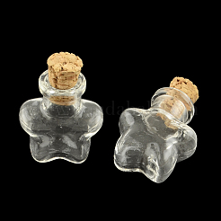 Star Glass Bottle for Bead Containers&nbsp;X1-AJEW-R045-08