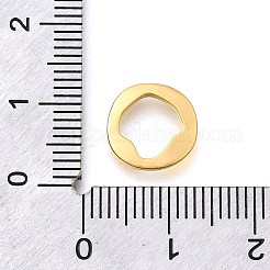 Brass Twisted Linking Rings&nbsp;KK-B131-14G-01