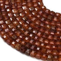 Natural Orange Garnet Beads Strands&nbsp;LS-G-C262-C09-3mm