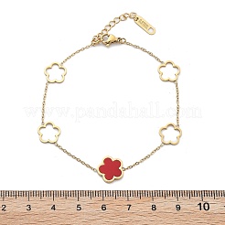 Ion Plating(IP) 304 Stainless Steel Link Bracelets&nbsp;BJEW-P345-11G-02
