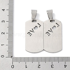 201 Stainless Steel Pendants&nbsp;STAS-Q342-48P