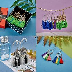 DIY Tassel Drop Earring Making Kit&nbsp;DIY-SZ0007-08