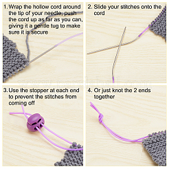 6Pcs 3 Colors Oval 2-Hole Plastic POM Cord Locks&nbsp;FIND-OC0003-23A
