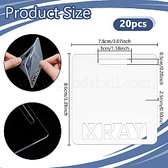 Transparent Acrylic Nurse Badge Tag&nbsp;AJEW-WH0604-72B
