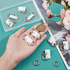 12 Pairs 304 Stainless Steel Huggie Hoop Earrings&nbsp;EJEW-SC0001-96S