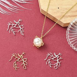 4Pcs 2 Colors Brass Pendants&nbsp;KK-YW0002-83