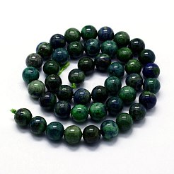 Natural Chrysocolla and Lapis Lazuli Beads Strands&nbsp;G-I199-37-4mm