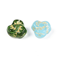 Twist Glass Beads&nbsp;GLAA-T025-37M