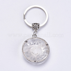 Natural Quartz Crystal Keychain&nbsp;KEYC-G043-B08