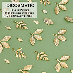 56Pcs 4 Style Brass Pendants&nbsp;KK-DC0001-18