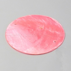 Natural Capiz Shell Connector Charms&nbsp;SHEL-WH0002-09B